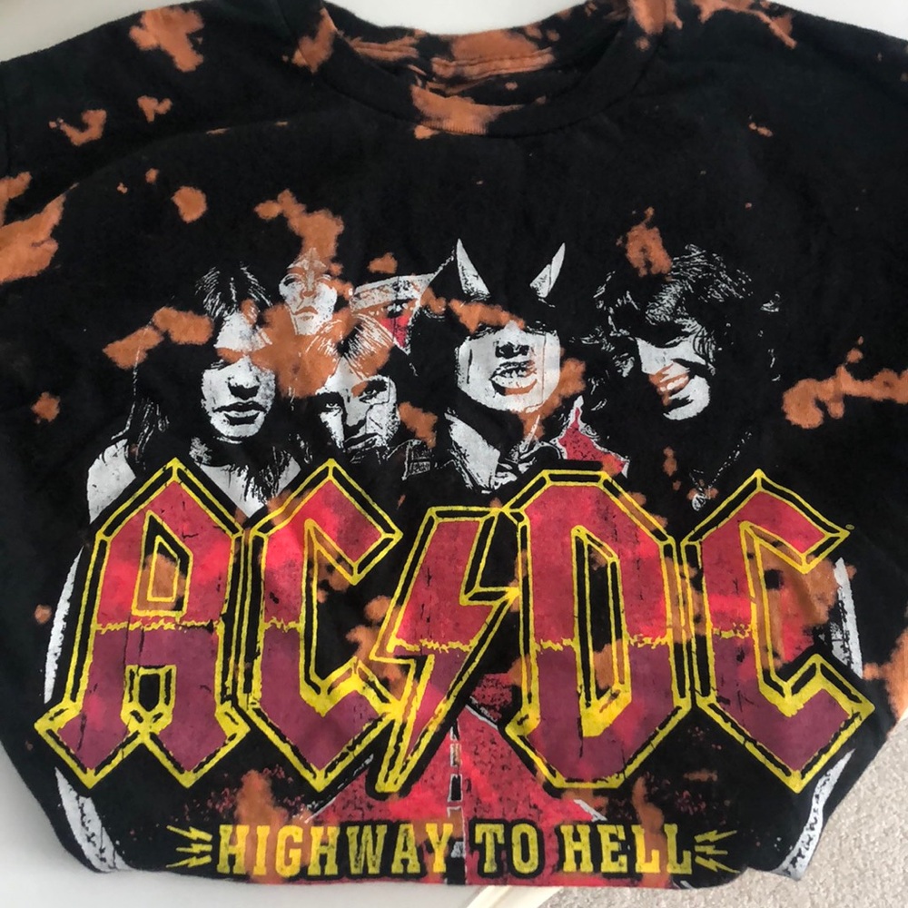 AC⚡️DC ACID WASH TEE